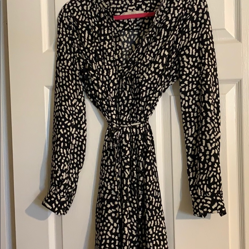 Loft Long-Sleeve, Tie-Waist Shirt Dress